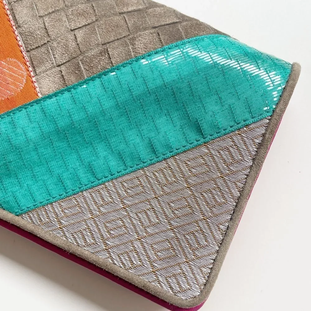 Bottega Veneta Multicolor patchwork Clutch wallet 2004